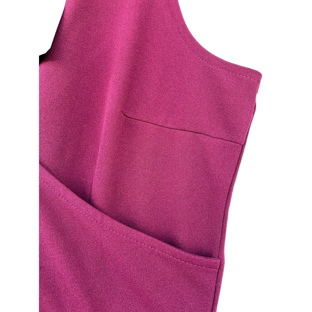 Burgundy Palazzo Jumpsuit Women’s Formal Dress Illusion Wide Leg size L NWT - Picture 11 of 15